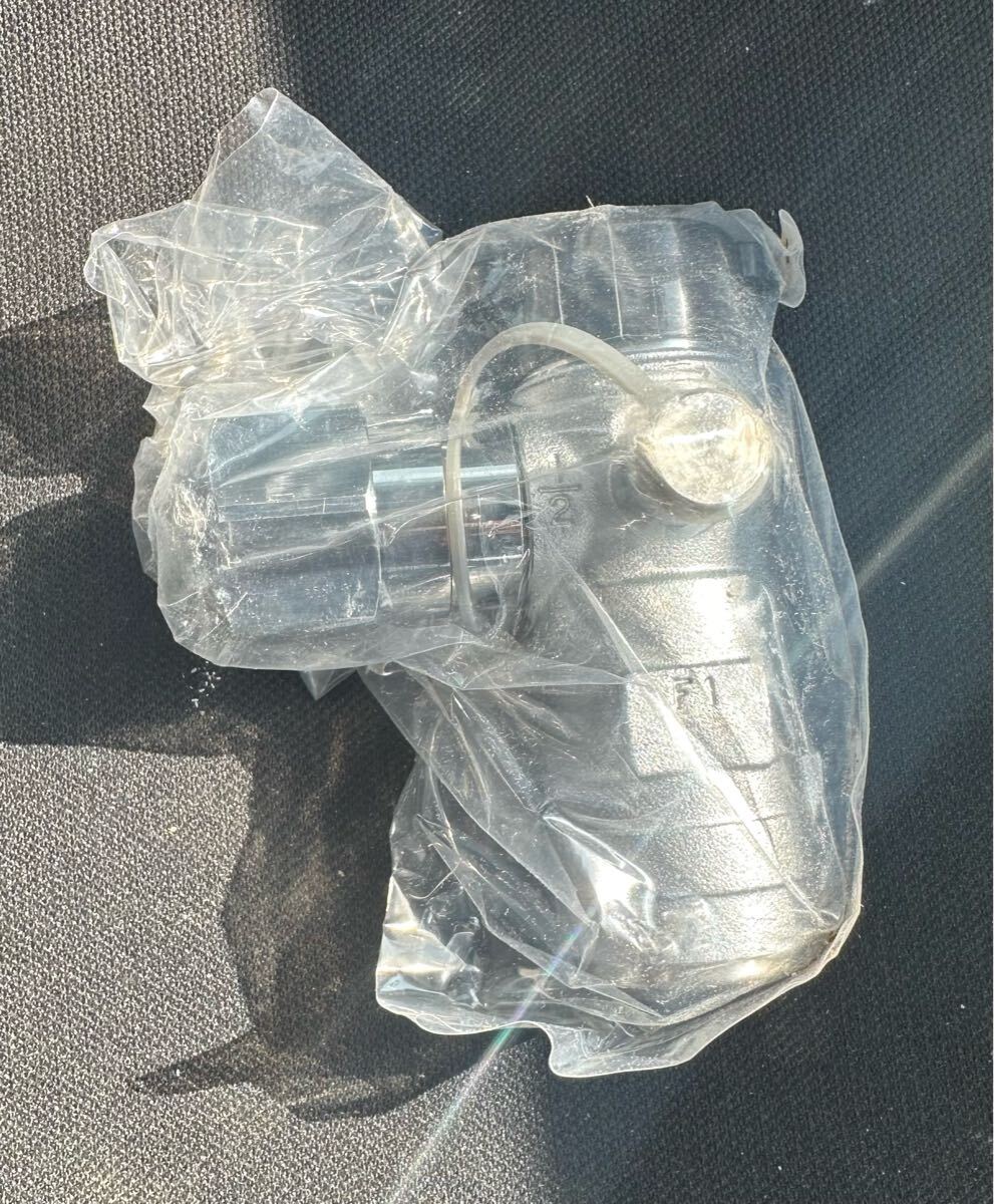 【未使用】(株)藤井合金製作所　EV673AQO 検査ロ付機 接続ガス栓　L型15A XRc1/2 都市ガス用_1