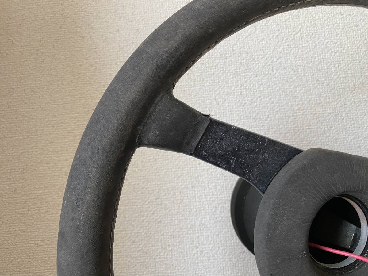 ６０s ７０s BMW ALPINA MOMO ステアリングとボスセット　アルピナ　モモステアリング　希少　当時物　難有り　_4