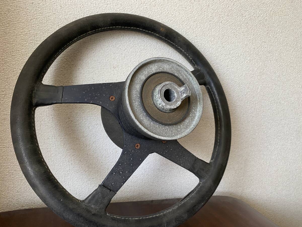 ６０s ７０s BMW ALPINA MOMO ステアリングとボスセット　アルピナ　モモステアリング　希少　当時物　難有り　_5