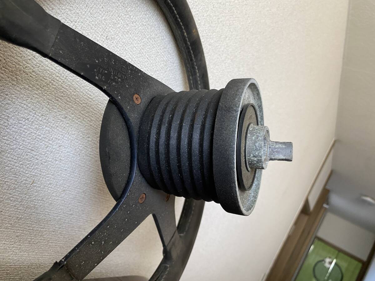 ６０s ７０s BMW ALPINA MOMO ステアリングとボスセット　アルピナ　モモステアリング　希少　当時物　難有り　_6