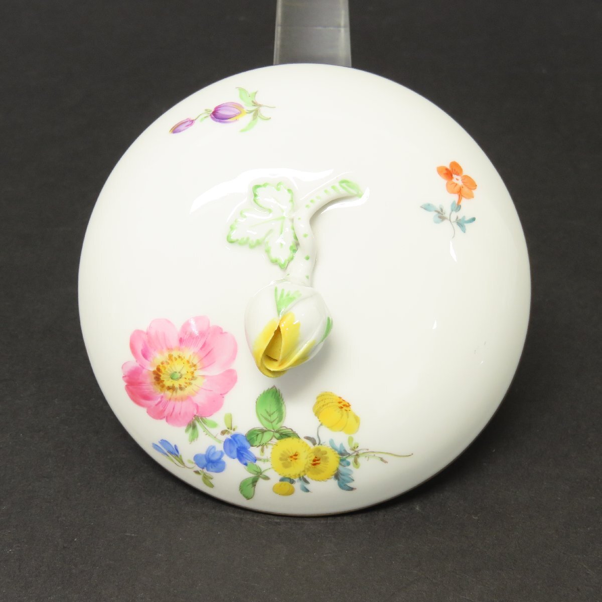洋食器086】マイセン MEISSEN シュガーポット 角砂糖入れ ベーシック 