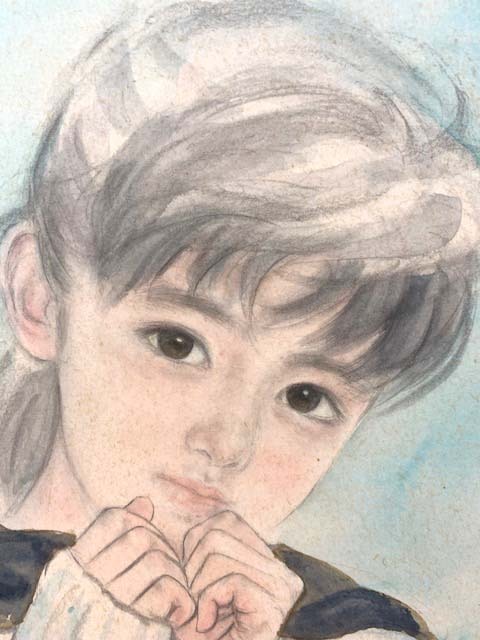 真作☆太田慶文（おおた慶文）☆原画☆額装☆唯一無二☆「冬の調べ