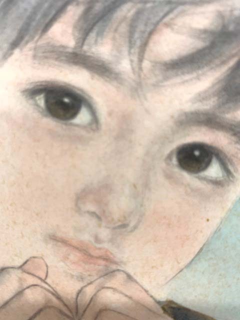 真作☆太田慶文（おおた慶文）☆原画☆額装☆唯一無二☆「冬の調べ