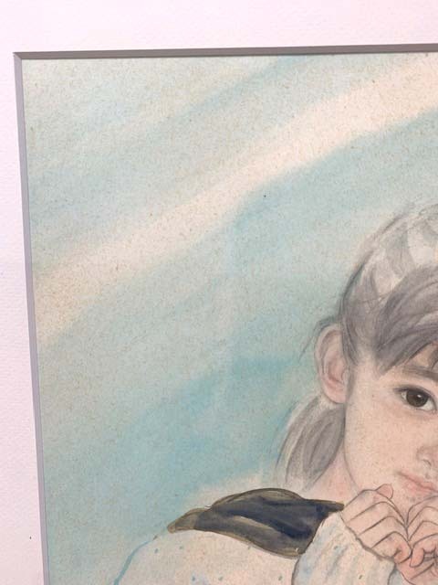 真作☆太田慶文（おおた慶文）☆原画☆額装☆唯一無二☆「冬の調べ