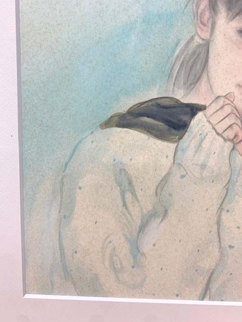 真作☆太田慶文（おおた慶文）☆原画☆額装☆唯一無二☆「冬の調べ