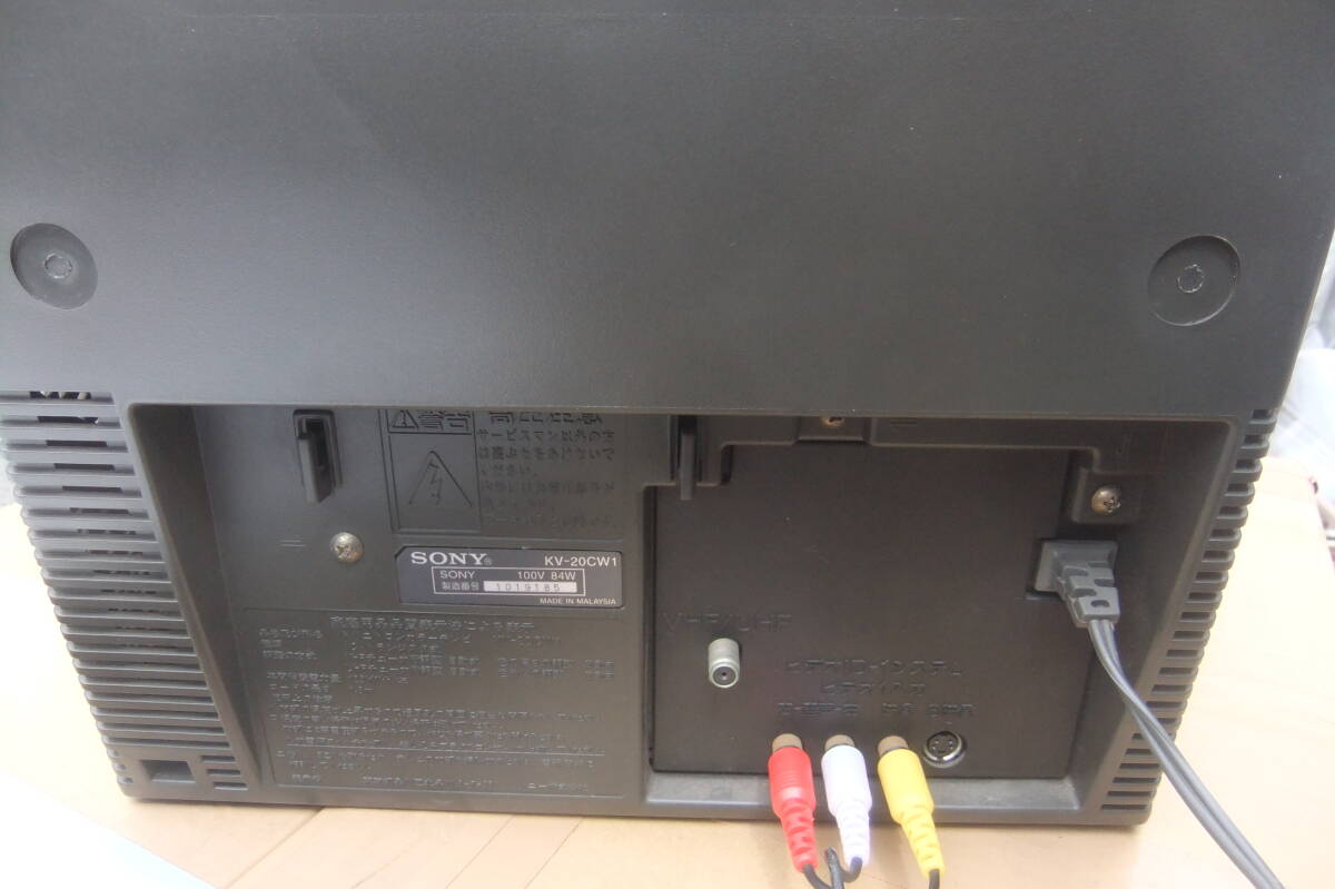 動作品 AVケーブル付 SONY トリニトロン カラーテレビ KV-20CW1 家電