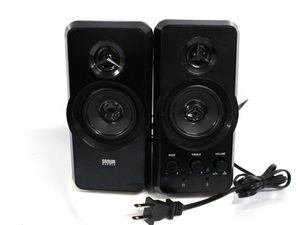 中古現状品 サンワサプライ マルチメディアスピーカー MM-SPL6BK ペアスピーカー
