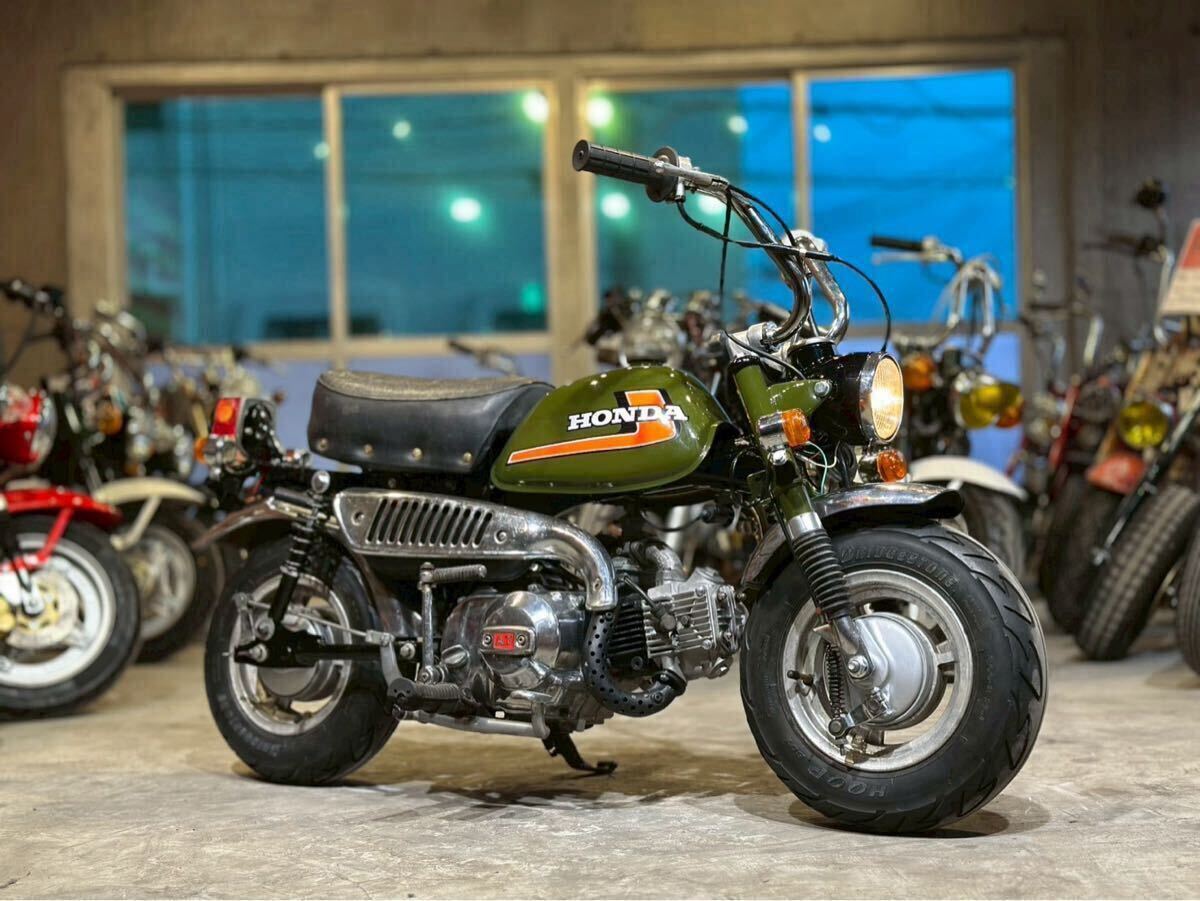 4l モンキー ミニ atエンジン 超ローダウン 72cc 検 8インチ 車体 陸送 