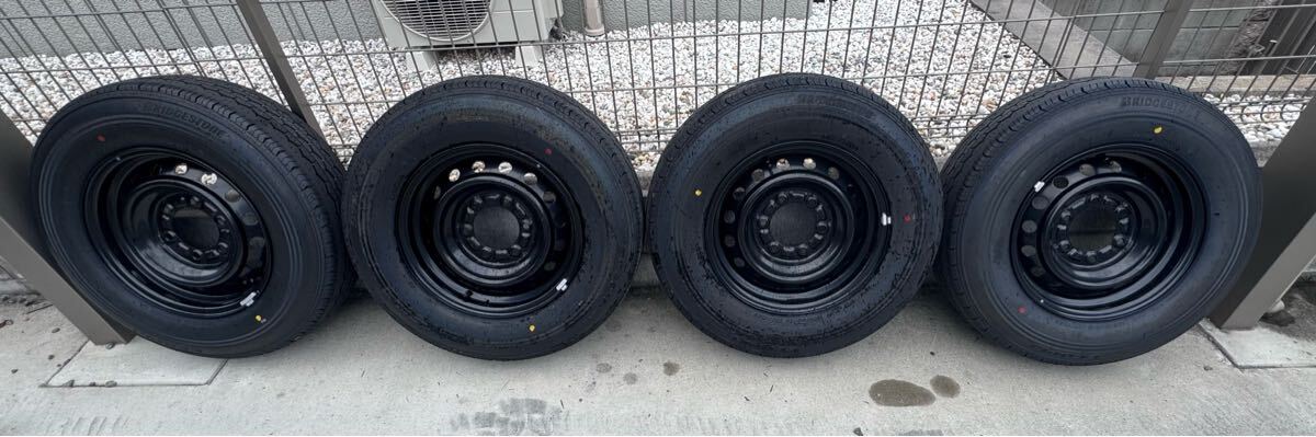 【新車外し】ハイエース 純正ホイール 15in 6J +35 PCD139.7 ブリヂストン エコピア RD613 195/80R15 107/105N LT 2025年製 レジアス_1