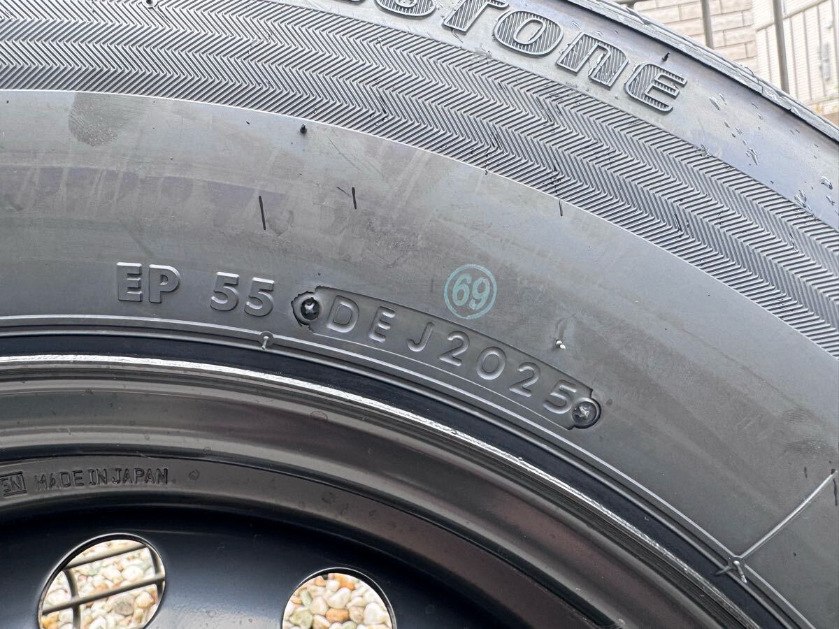 【新車外し】ハイエース 純正ホイール 15in 6J +35 PCD139.7 ブリヂストン エコピア RD613 195/80R15 107/105N LT 2025年製 レジアス_4