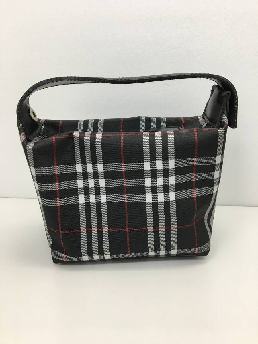53747 BURBERRY バーバリー ノバチェック バニティ ポーチ ナイロン コスメポーチ ミニポーチ ブラック 小物入れ(ポーチ ...