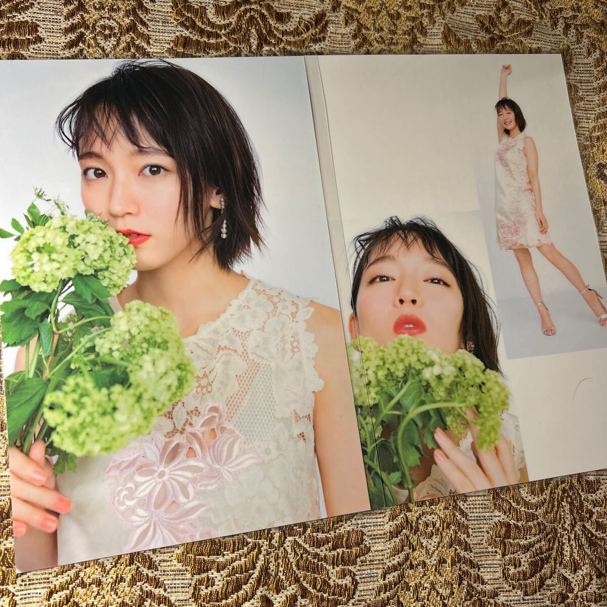 厚手ラミネート加工》 吉岡里帆 26歳 貴重グラビア 切り抜き 8P B5