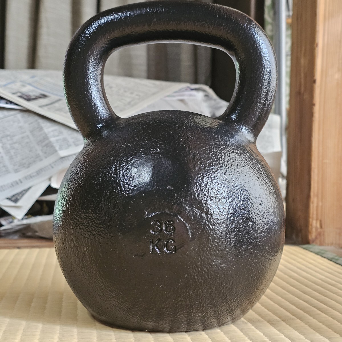 ケトルベル 伊藤絃鋳工所 国産 ハードスタイルケトルベル 伊藤弦 36kg 日本製 美品 体幹トレーニング フィットネス トレーニング_1