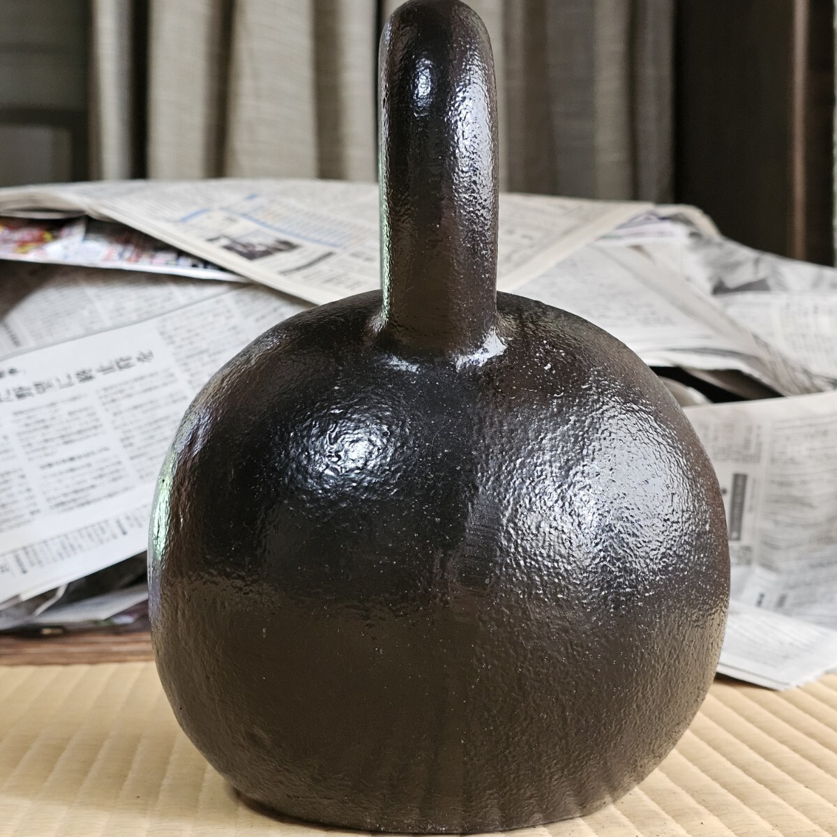 ケトルベル 伊藤絃鋳工所 国産 ハードスタイルケトルベル 伊藤弦 36kg 日本製 美品 体幹トレーニング フィットネス トレーニング_4