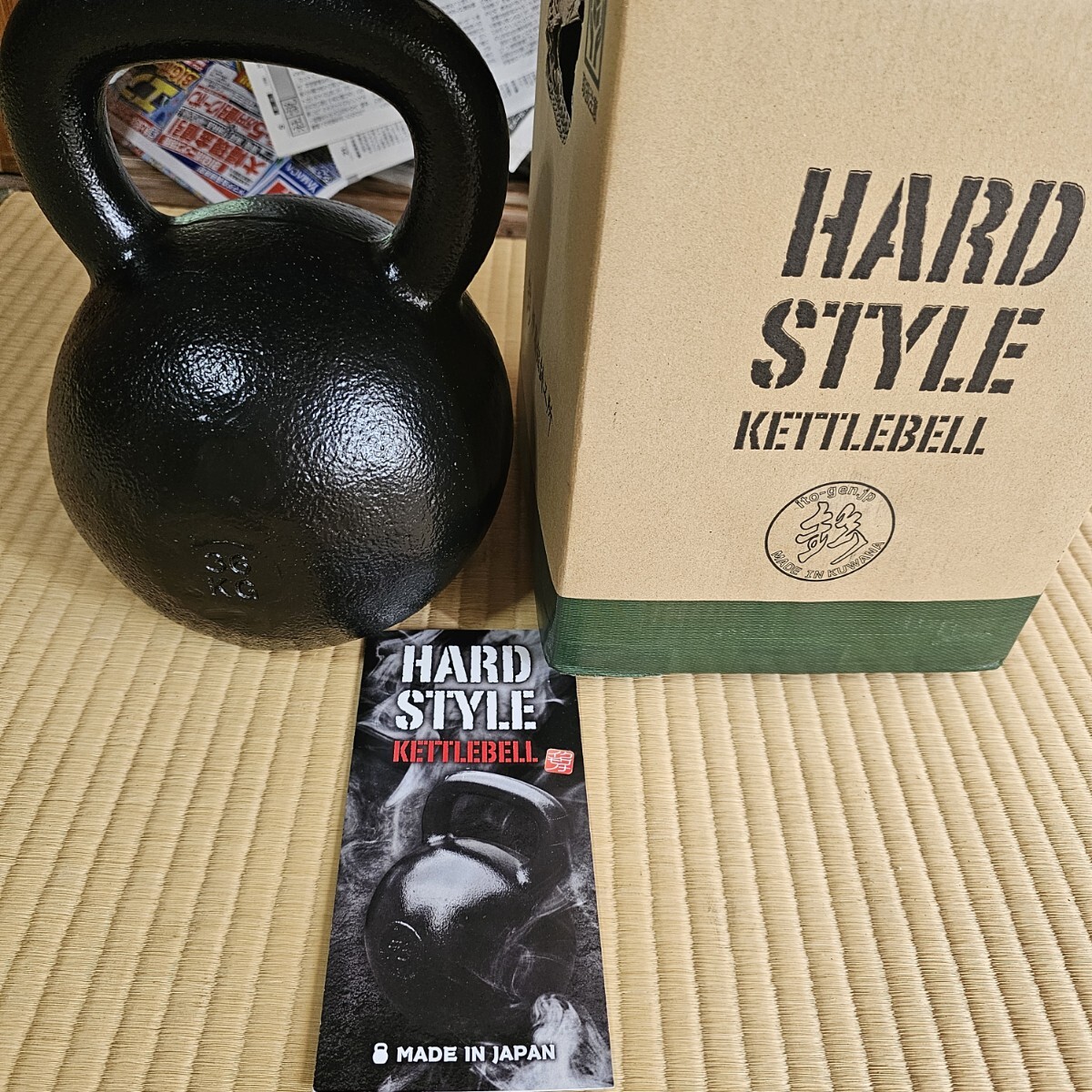 ケトルベル 伊藤絃鋳工所 国産 ハードスタイルケトルベル 伊藤弦 36kg 日本製 美品 体幹トレーニング フィットネス トレーニング_8