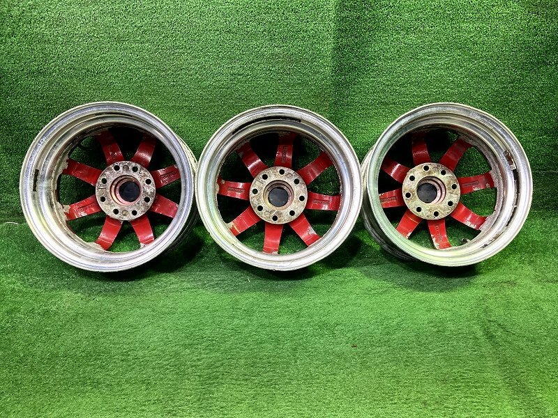 中古 13インチ 13×5J 4穴 レーシング スパルコ 社外 アルミホイール 3 