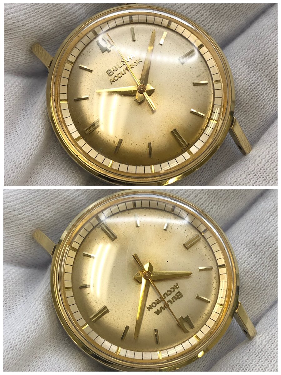 1円～/BULOVA/ブローバ/ACCUTRON/アキュトロン/M3/3針/ゴールド文字盤