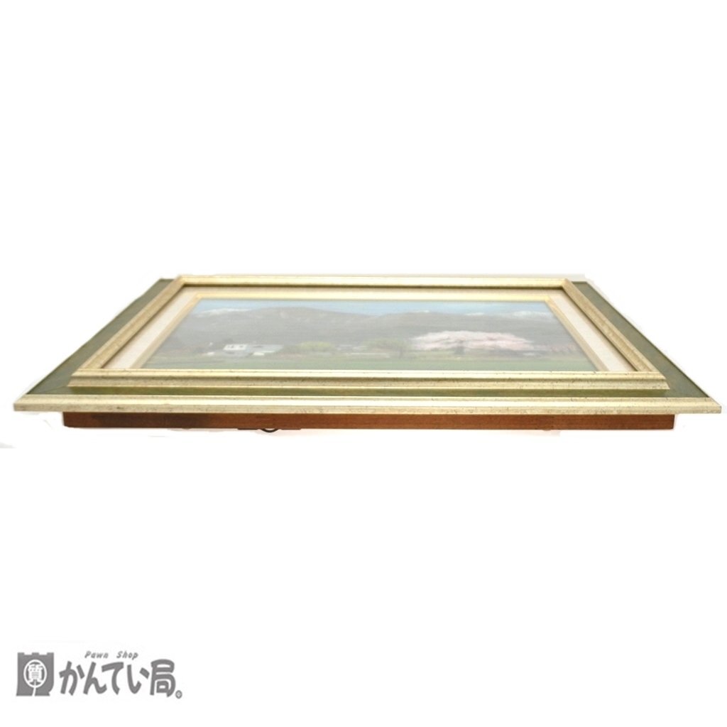保管品 作者不明 サイン有り 風景画 インテリア 美術品 絵画 芸術品 縦