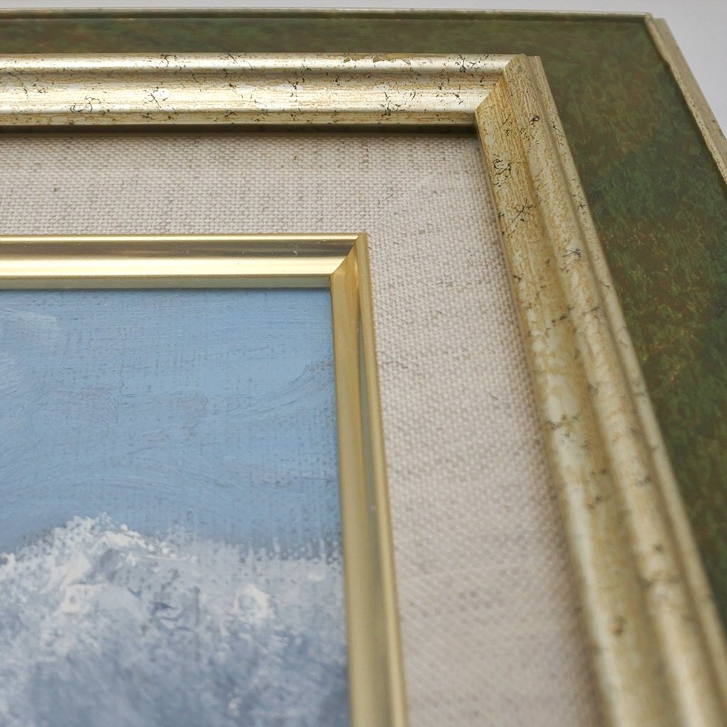 保管品 作者不明 サイン有り 風景画 インテリア 美術品 絵画 芸術品 縦