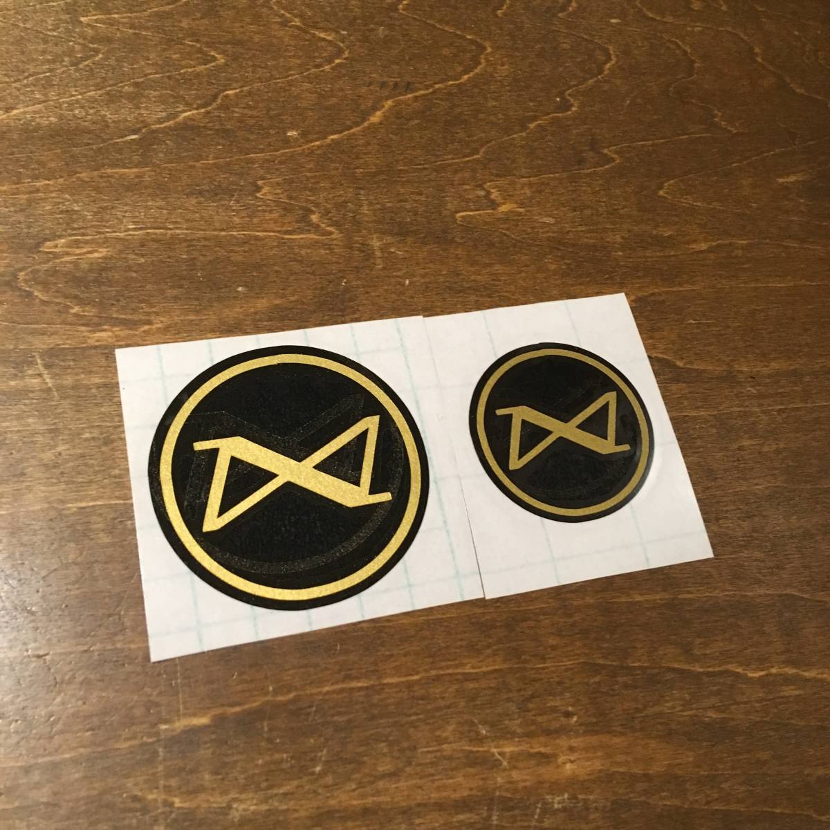 黒×金 カワサキ ZRX1200DAEG KAWASAKI ダエグ ポイントカバー クラッチカバー スプロケカバー ステッカー 左右セット_1