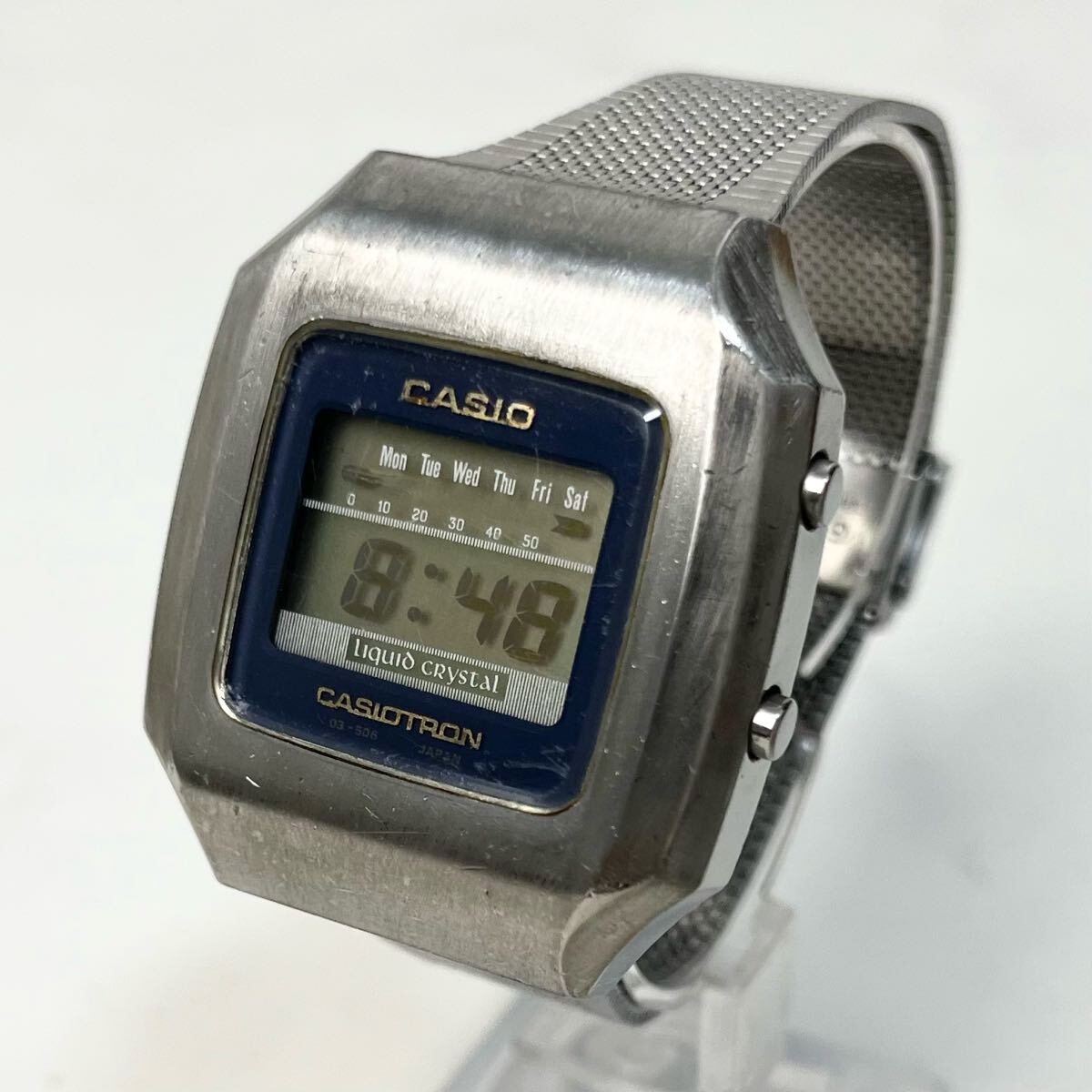美品稼働品 CASIO カシオ CASIOTRON カシオトロン03-502 希少な逸品】 実働 CASIO CASIOTRON 03-502 カシオ カシオトロン