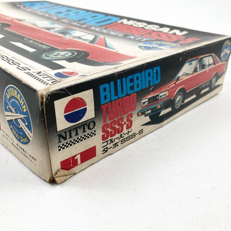 昭和レトロNITTO 1/24 ブルーバードターボ ALPINA タイプ 1円〜 未組立 日東 NITTO 1/24 日産 ニッサン BLUEBIRD ブルーバード