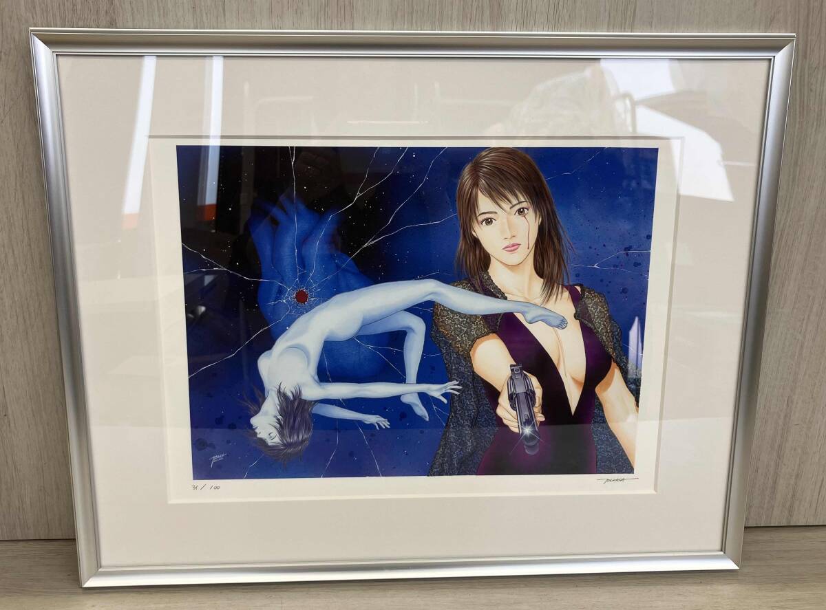 エンジェル・ハート 1500万部突破記念 北条司ジークレー版画