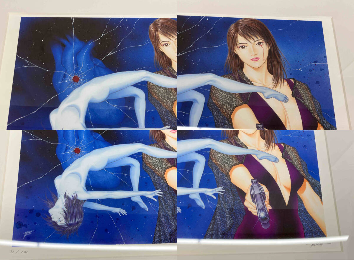 エンジェル・ハート 1500万部突破記念 北条司ジークレー版画