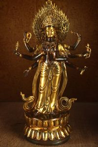 古福堂】仏教美術 唐物 古銅鍍金阿弥陀如来 大明宣徳年 極上