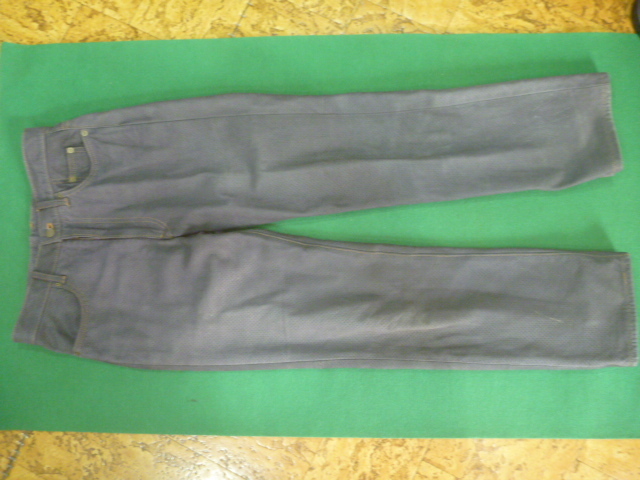 ★KUSHITANI クシタニ エクスプローラージーンズ パンチングレザータイプ 3１インチ 股下7０ｃｍ ウオッシャブルレザーパンツ_1