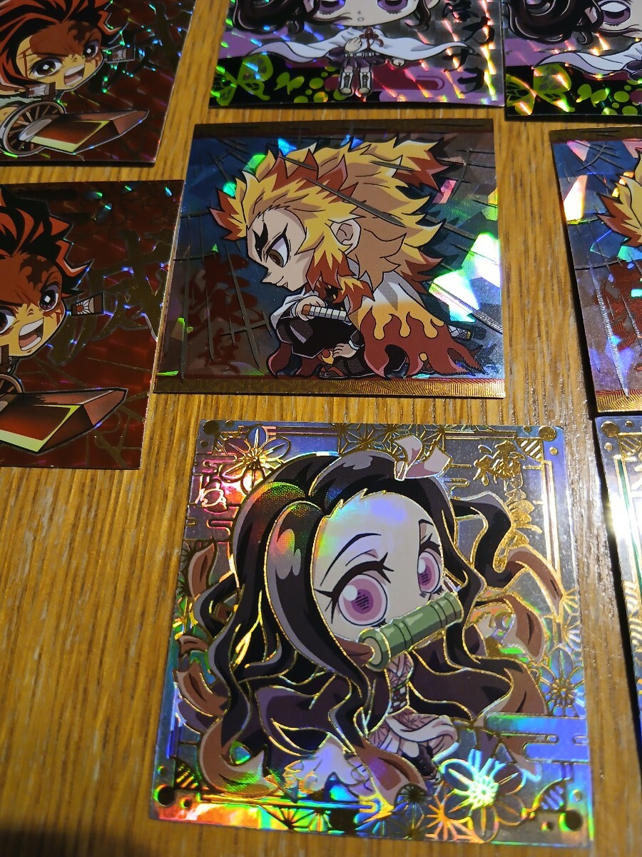 鬼滅の刃 紙類11点セット にふぉるめーしょん ウエハース シールウエハース 胡蝶カナオ 炭治郎　禰豆子　レア シール_3