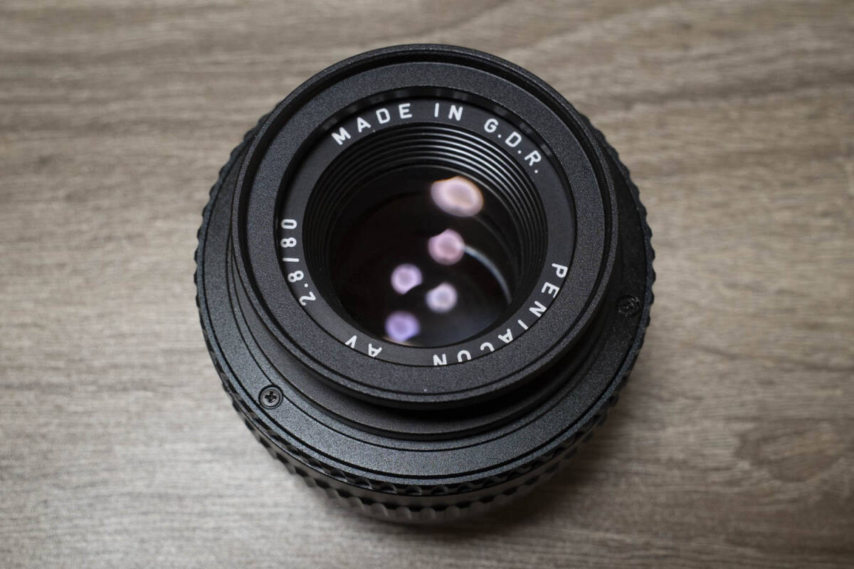 Pentacon AV 80mm f2.8 プロジェクターレンズ M42 美品 バブルボケ_1