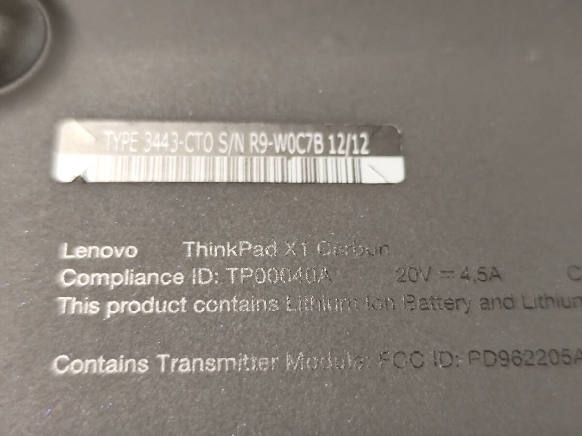 ★動作品★Lenovo ThinkPad X1 Carbon_3