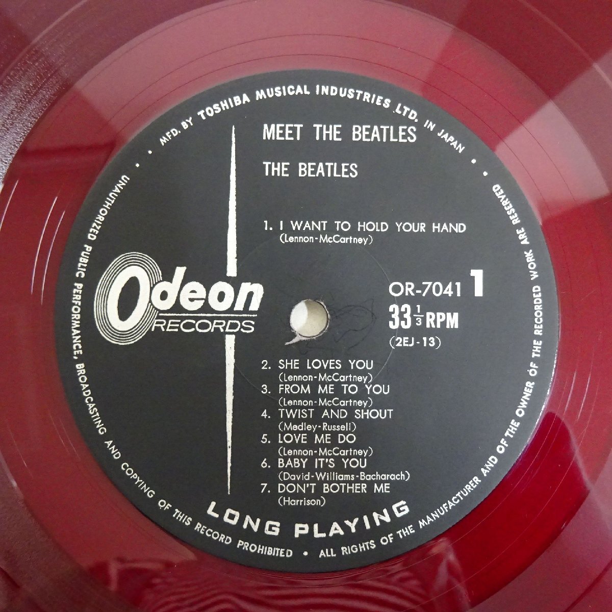 14055038;【半掛け帯付/Odeon/ペラジャケ/赤盤】The Beatles / Meet The Beatles! ビートルズ！_4
