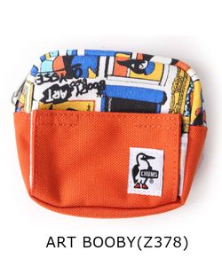 ＜ アートブービー(Z378) ＞CHUMS チャムス スマートフォンスタンドポーチスウェットナイ