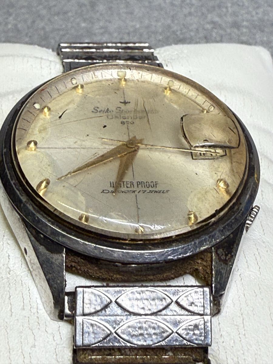 SEIKO sportsmatic calendar 820 アンティーク 昭和レトロ 腕時計 男性用 メンズ コレクション ジャンク品 レトロ時計_6