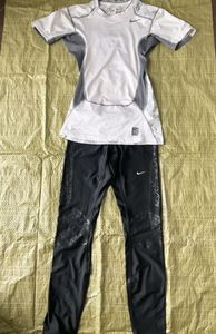 Nike PRO COMBAT 着圧Tシャツ＆DRI-FITタイツセット