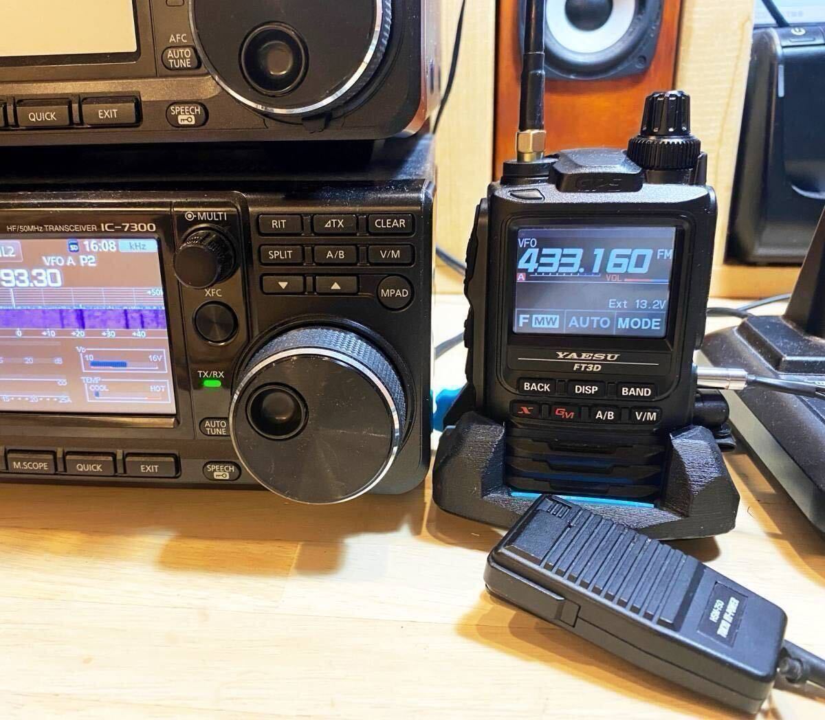 ハンディ機の三脚＆卓上固定台「おにぎりベース」★FT5D FT3D ID-52 DJ-G7 TH-D74 DJ-DPS70 VX-3(※OP利用)など90種以上対応 SRH770で安定_5