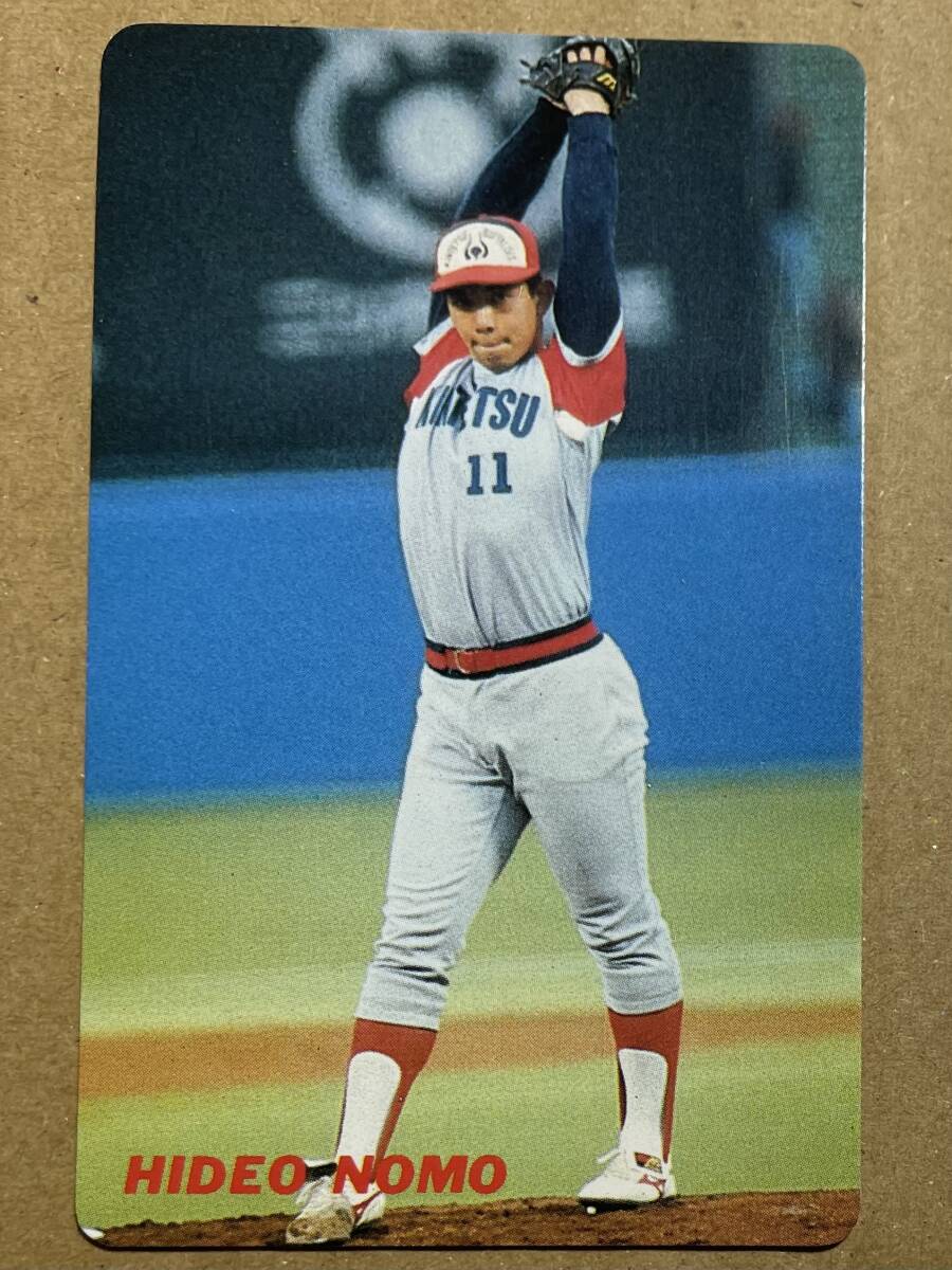カルビー 1991 プロ野球チップス カード 野茂英雄 連続投球フォーム