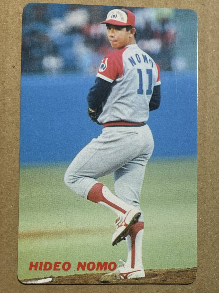 カルビー 1991 プロ野球チップス カード 野茂英雄 連続投球フォーム