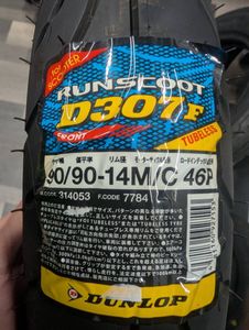 ダンロップ　D307F 90/90-14 46P T/L 展示品　2020