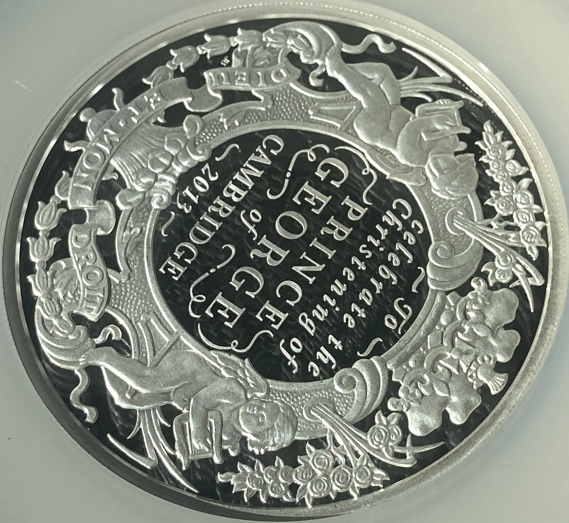 最高鑑定【初期鋳造限定500枚】2013年イギリスジョージ王子 洗礼式10