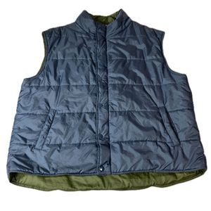 PRIDES LANDING 00s ベスト アウター 中綿入り パファーベスト 古着 XL ネイビー ナイロ