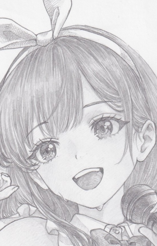 1点もの】手描き オリジナル アイドル キャラ イラスト 美少女