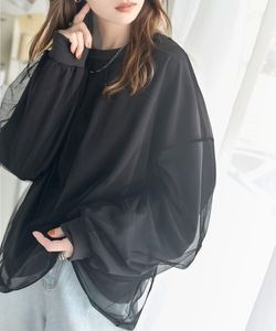 「Java」 スウェットカットソー MEDIUM グレー レディース