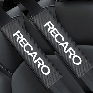 2個セット RECARO レカロ カーボンファイバー シートベルトパッド シートベルトカバー シ