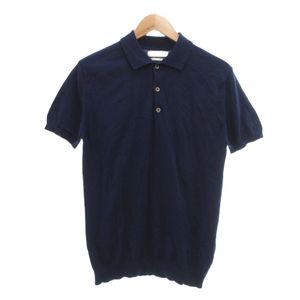 ダニエレ フィエゾーリ DANIELE FIESOLI ポロシャツ 半袖 コットン 紺 ネイビー /NU ■GY