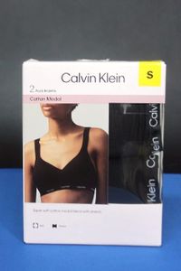 カルバンクライン レディース スポーツブラ ブラレット 2枚セット コットンモダール サイ