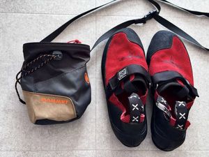 ファイブテン　モカシムオンサイト クライミングシューズ　US9.5 マムート　チョークバッ