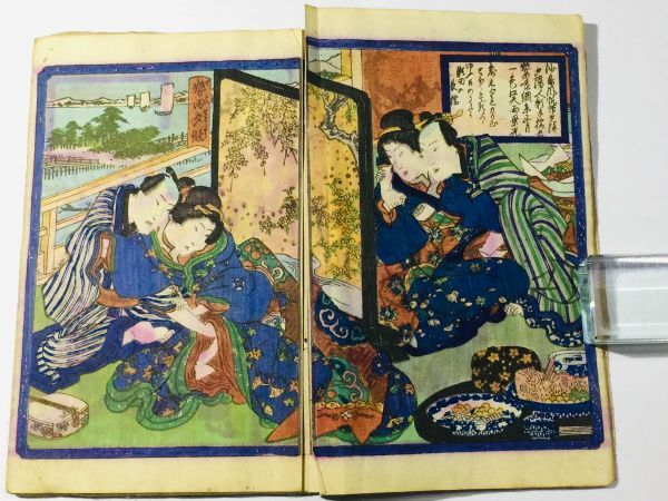 艶色近江八景」淫水亭(柳水亭種清) 1冊｜艶本 春画 絵本 浮世絵師 彩色